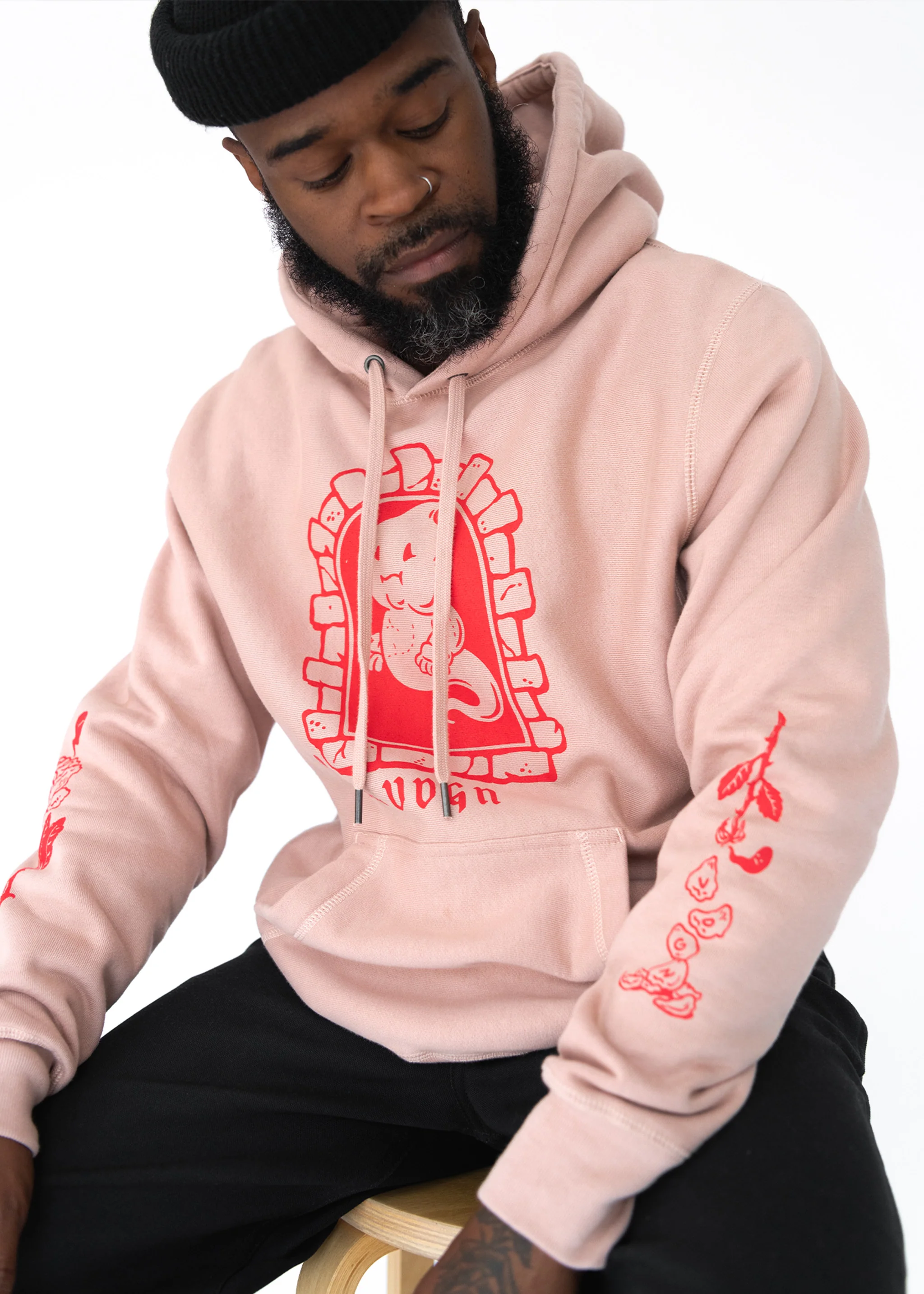 "Dead Flowers" Heavyweight Hoodie - Image 3